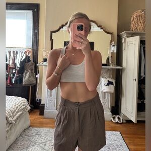 Reformation Mason Linen Shorts